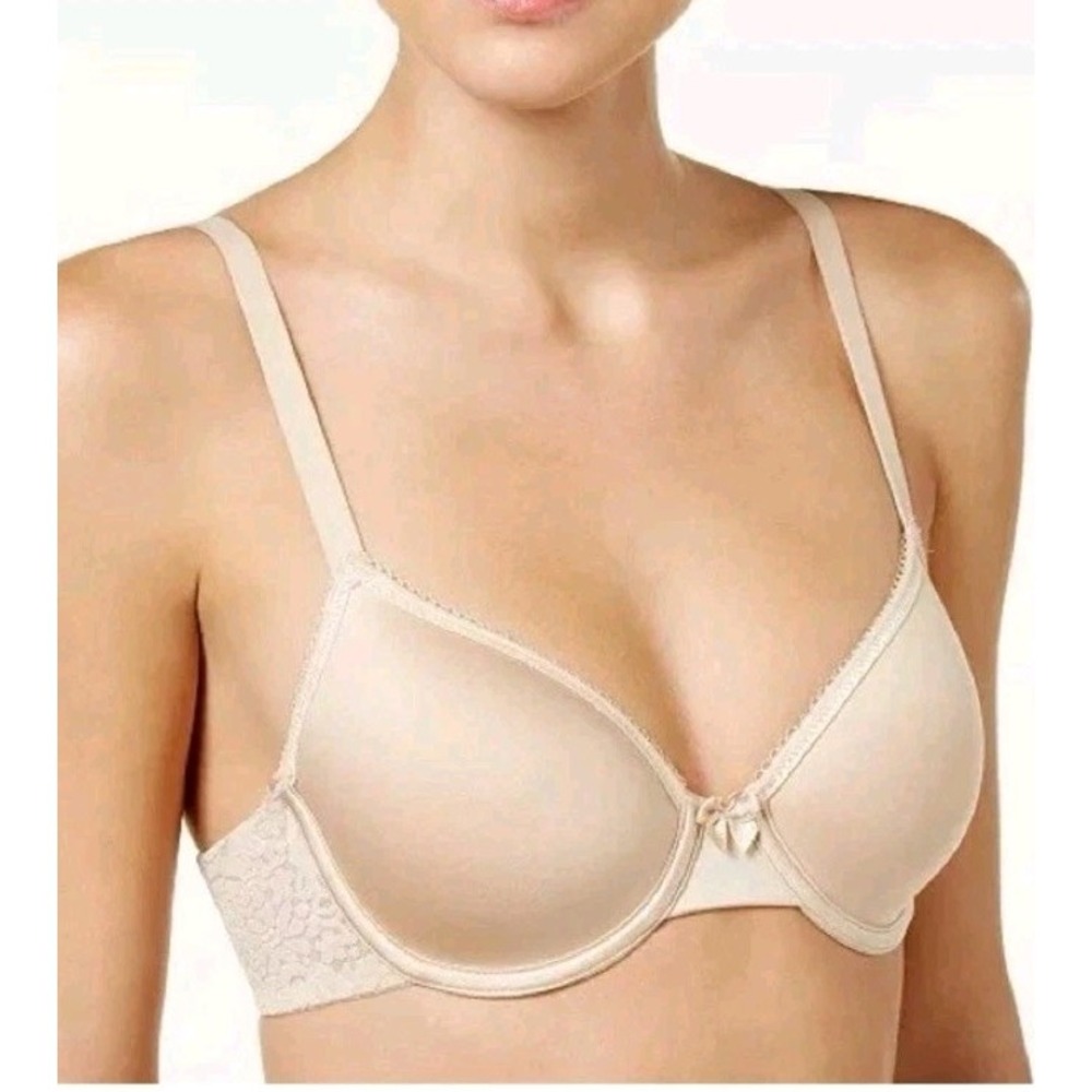 Wacoal Halo Lace Contour Spacer Bra 853205 Womens 38DD Beige Underwire